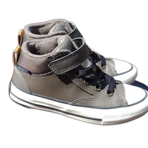 Converse Check Taylor All Star Gray Malden Street Lined Sneakers Size 13 Youth - Picture 3 of 10
